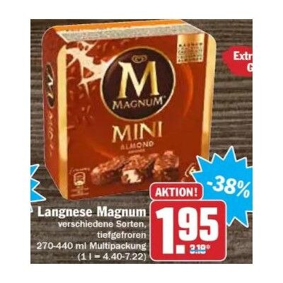 Magnum Mini Eis Angebot Hit