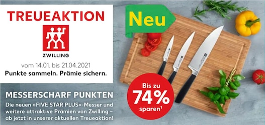 Kaufland-Treueaktion von Januar bis April 2021: Messer von Zwilling