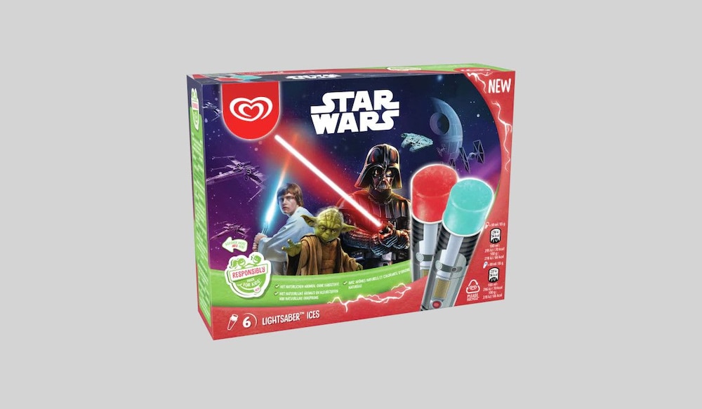 Langnese Star Wars Lichtschwert Eis