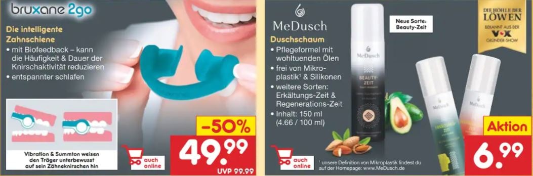 bruxane und Medusch Angebot bei Netto Marken-Discount