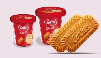 Lotus Biscoff Ice Cream Pints und Sticks bald in den Supermärkten erhältlich