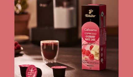 Die neue limitierte Sommer Edition: Tchibo Cafissimo Kapseln Rasberry White Choc