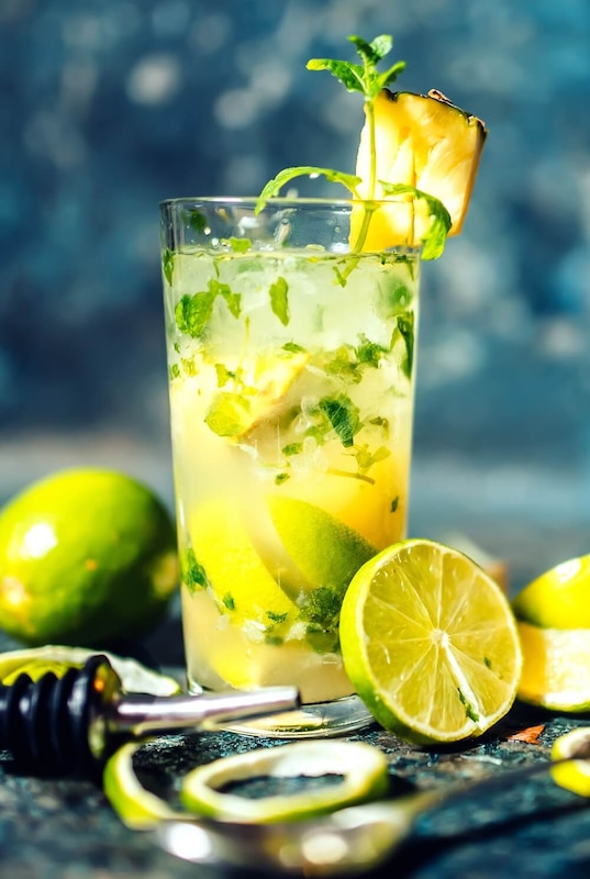 Ananas Mojito Rezept