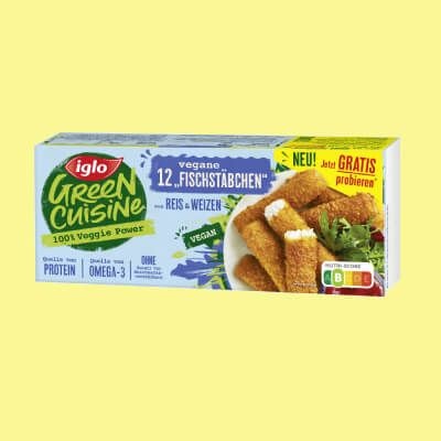 Iglo Green Cuisine vegane Fischstäbchen