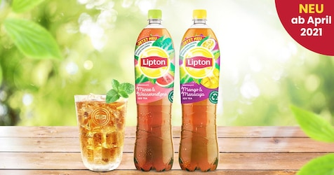 Eistee von Lipton Mango Maracuja und Minze Wassermelone