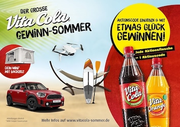 Vita Cola Gewinn-Sommer 2021: Gewinnspiel um Mini Cooper und mehr