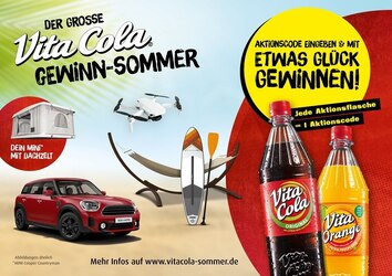 Vita Cola Gewinn-Sommer 2021: Gewinnspiel um Mini Cooper und mehr