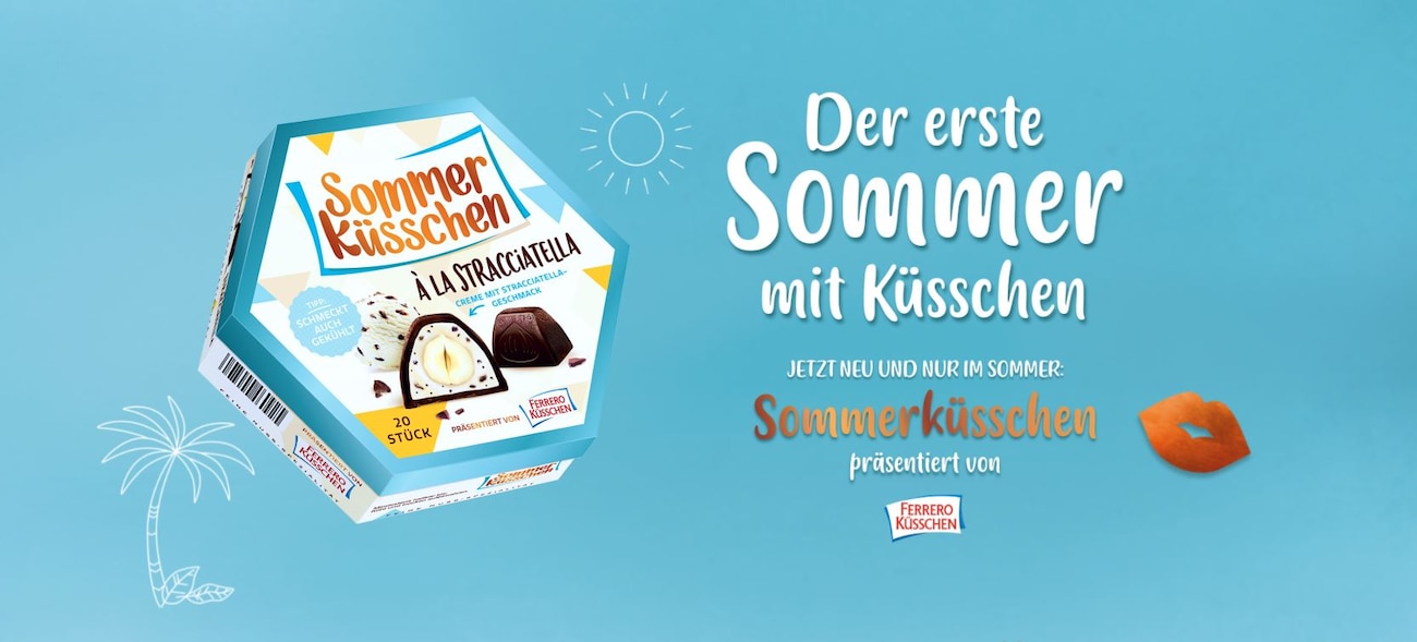 Sommer-Küsschen à la Stracciatella - Ferrero Küsschen in der Limited Edition