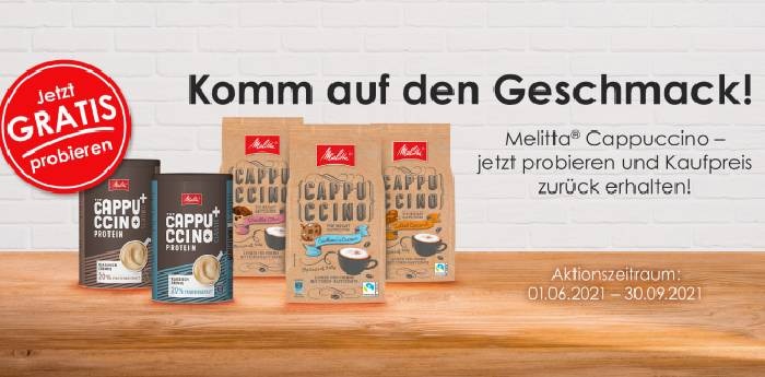 Melitta Cappuccino gratis testen