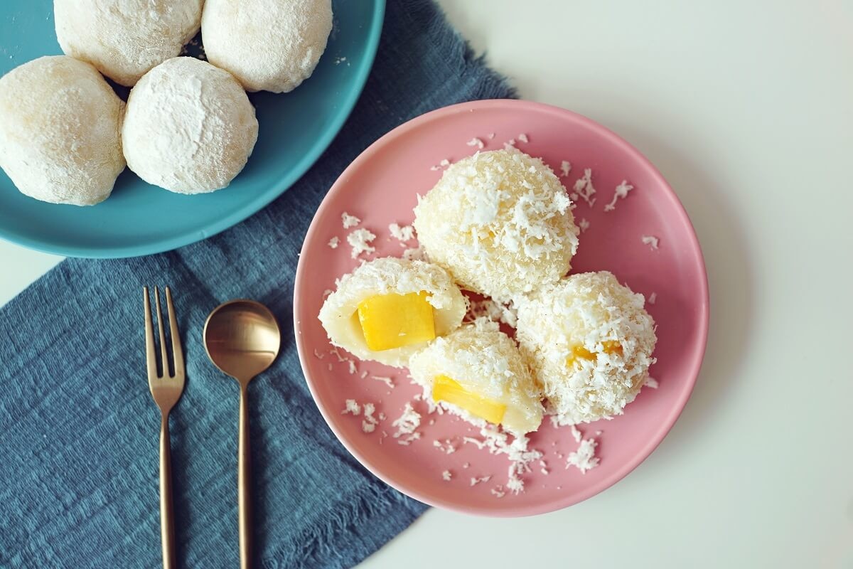 Mochi mit Fruchtfüllung