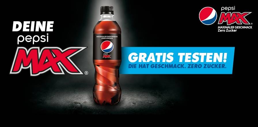 Pepsi Max gratis testen