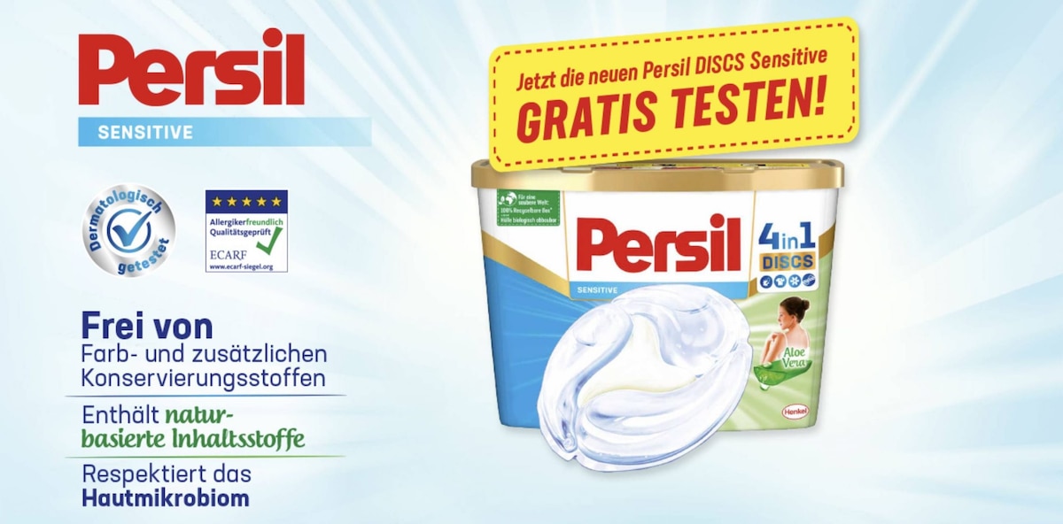 Persil Sensitive gratis testen