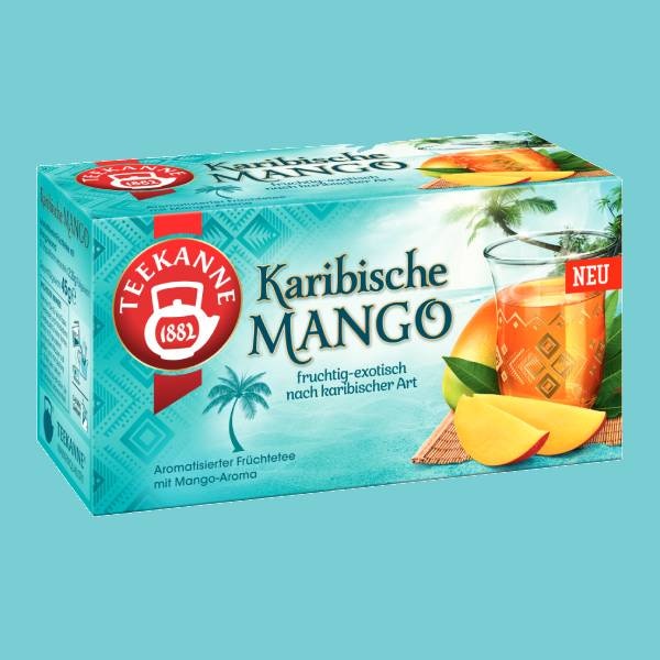 Teekanne Tee Karibische Mango