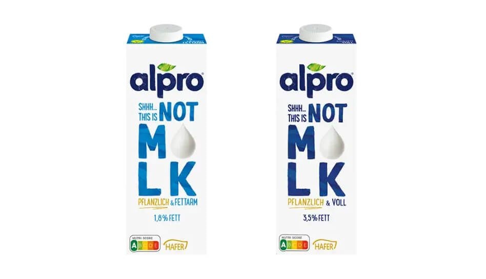 Alpro Not MLK Haferdrink Sorten