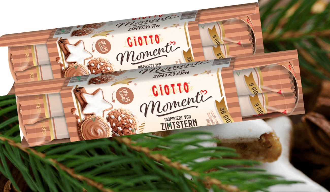 Die neue limitierte Winteredition Ferrero Momenti Giotto Zimtstern