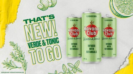 Ready to Drink! Havana Club Verde & Tonic in der Dose