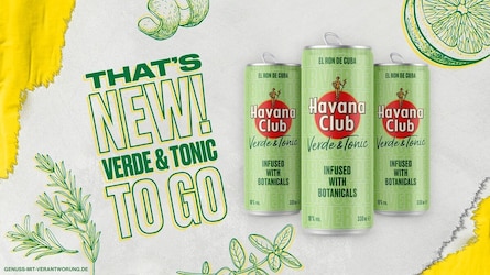 Ready to Drink! Havana Club Verde & Tonic in der Dose