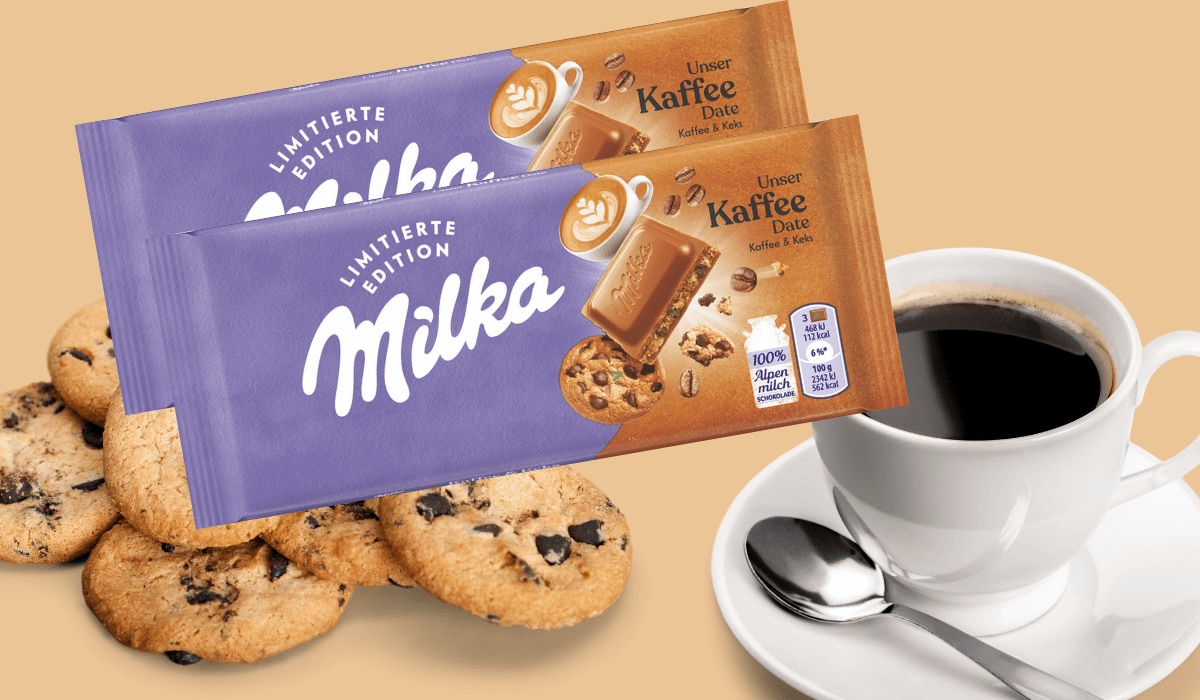 Die neue Milka "Unser Kaffee Date: Keks und Kaffee"