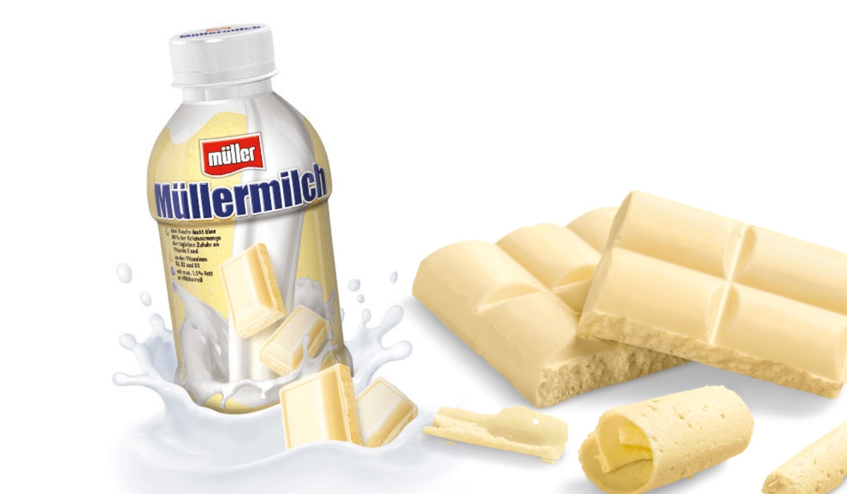 Müllermilch weiße Schokolade (