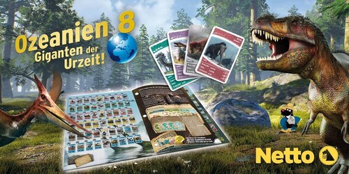 Neue Netto-Sammelkarten: Ozeanien 8 - Giganten der Urzeit