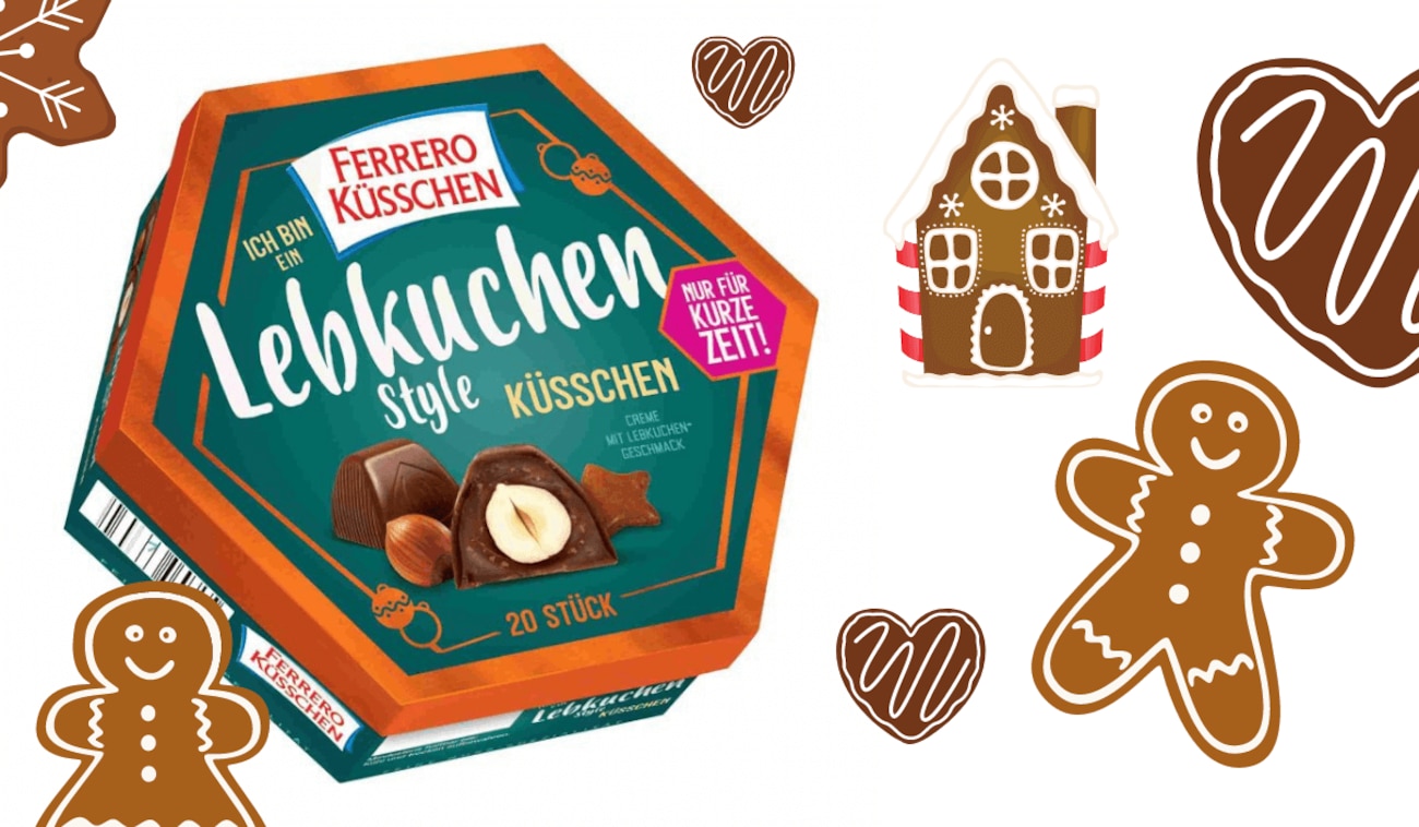 Neu und nur für kurze Zeit: Die Ferrero Küsschen Lebkuchen Style Edition!