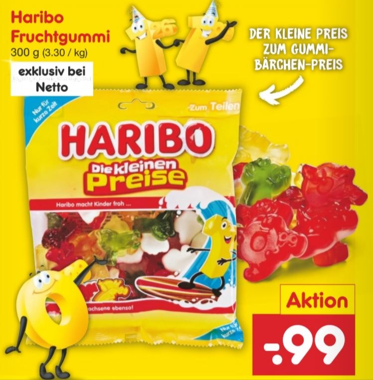 Haribo kleine Preise Netto Aktion