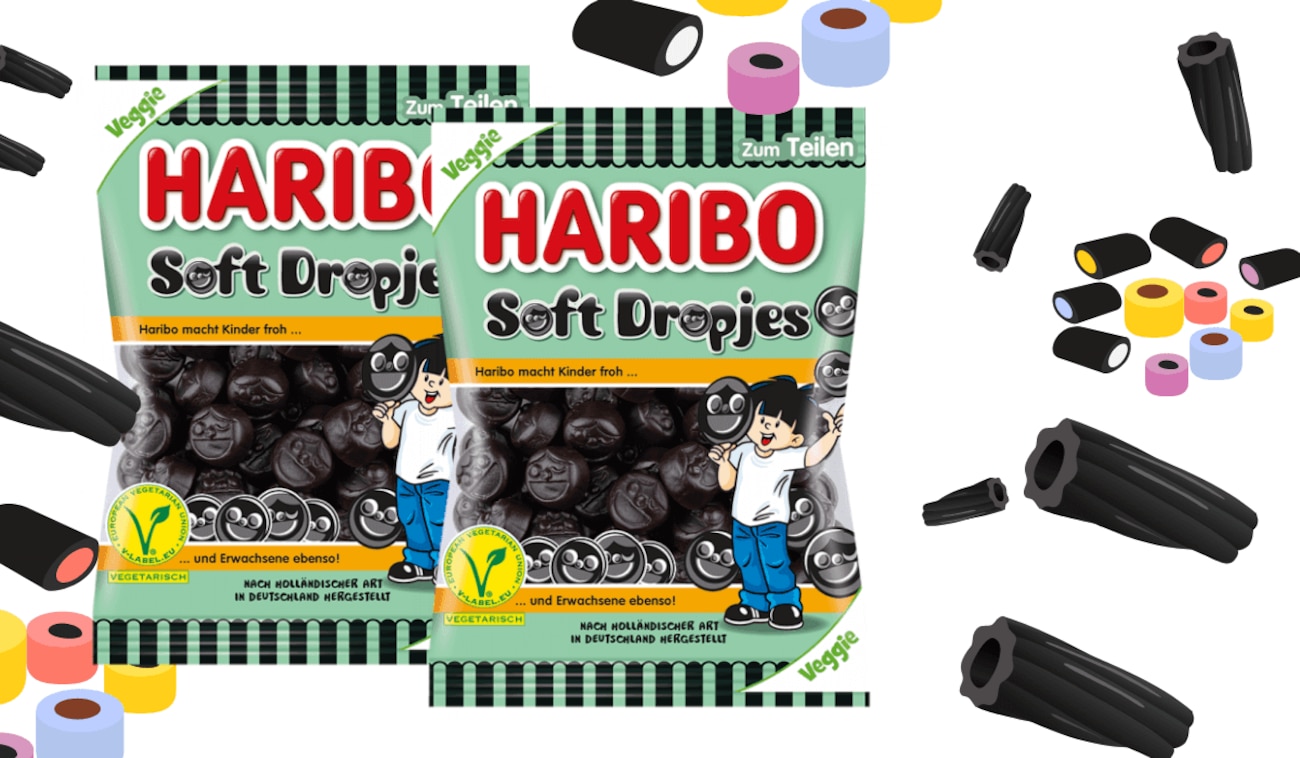 HARIBO Soft Dropjes - Echt holländisches Lakritz!