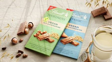 Lindt vegan: Classic und Haselnuss erweitern das Sortiment