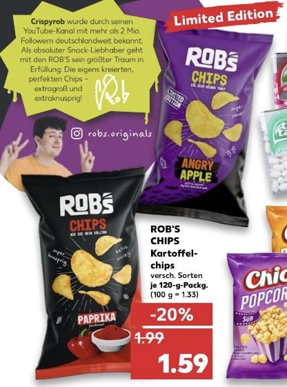 Rob's Chips Angry Apple bei Kaufland kaufen
