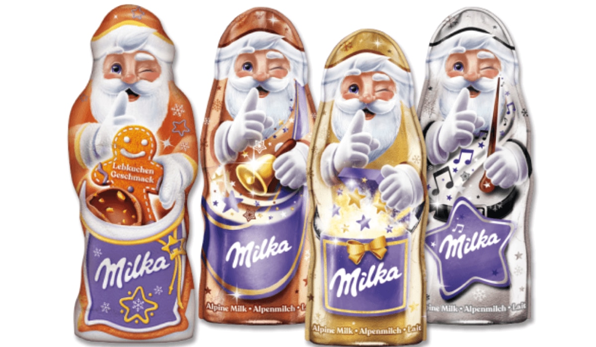 Schokoladen Weihnachtsmann Milka 