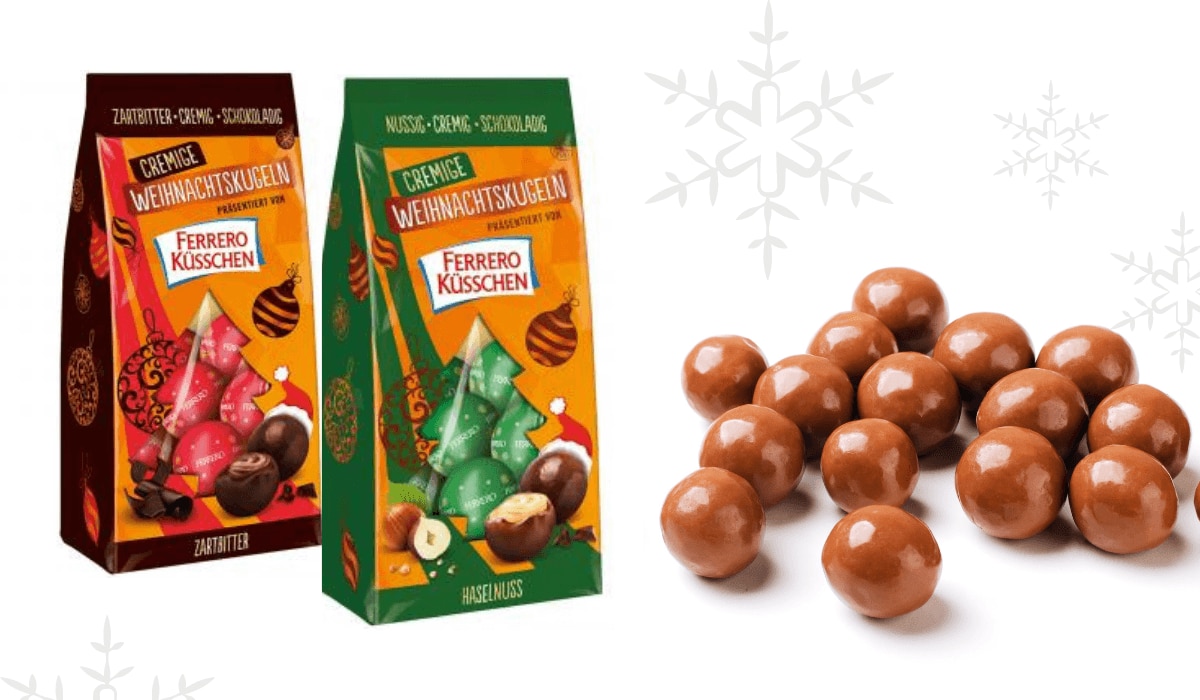Die neuen cremigen Weihnachtskugeln von Ferrero Küsschen