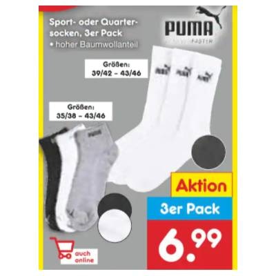 Puma Socken Angebot Netto MD