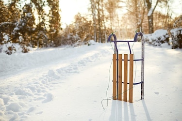 Holzschlitten,Bob-Schlitten. Lenkschlitten kaufen