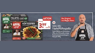 Xatar Köfte-Spieße und Falafel von Haval Grill bei ALDI Nord im Angebot