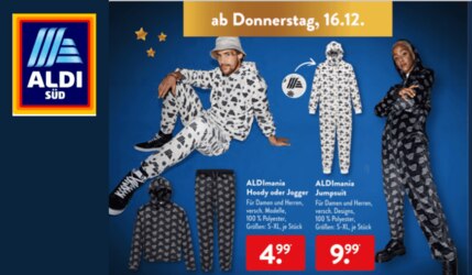 Alidmania Jumpsuits & Weihnachtspullis bei Aldi Süd - Kuschelig durch den Winter