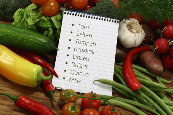 Vegane Einkaufsliste 
