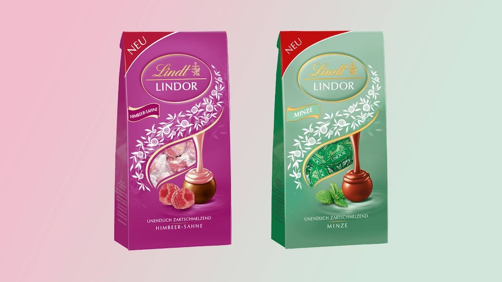 Lindt Lindor Himbeer Sahne und Minze