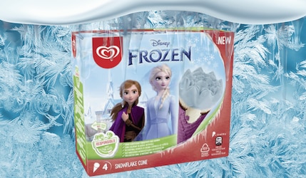 Disney Frozen Snowflake Eis in der Waffel von Langnese