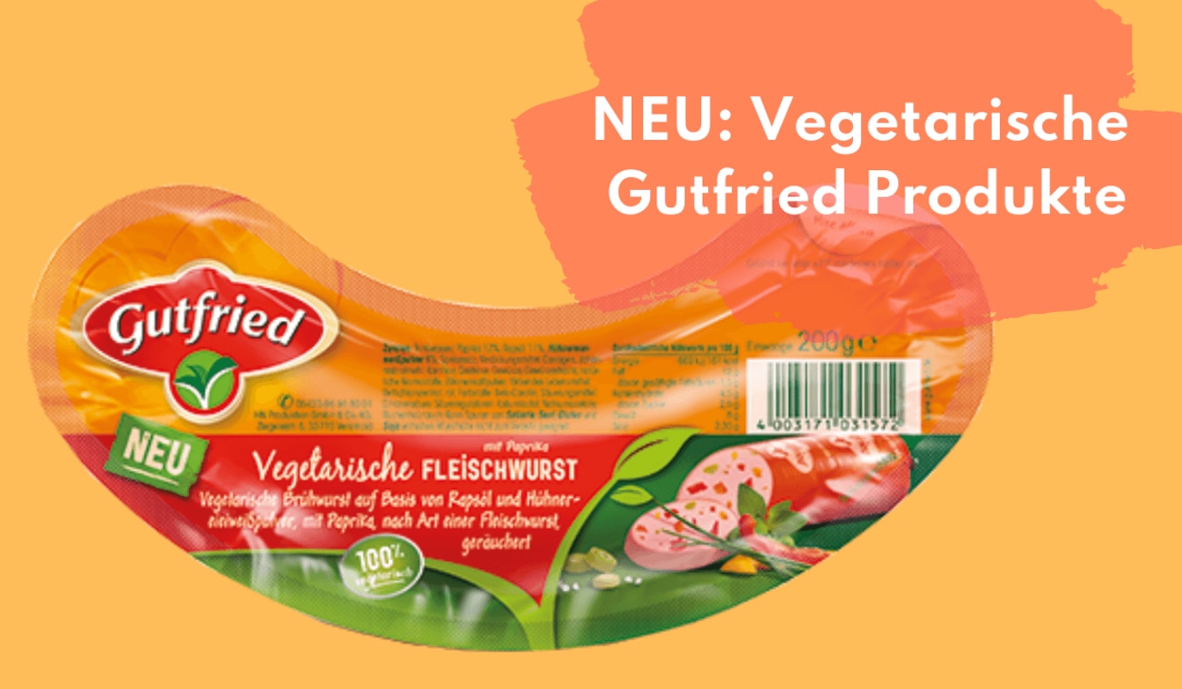 Die neuen vegetarischen & veganen Gutfried Produkte - Gut ohne Fleisch