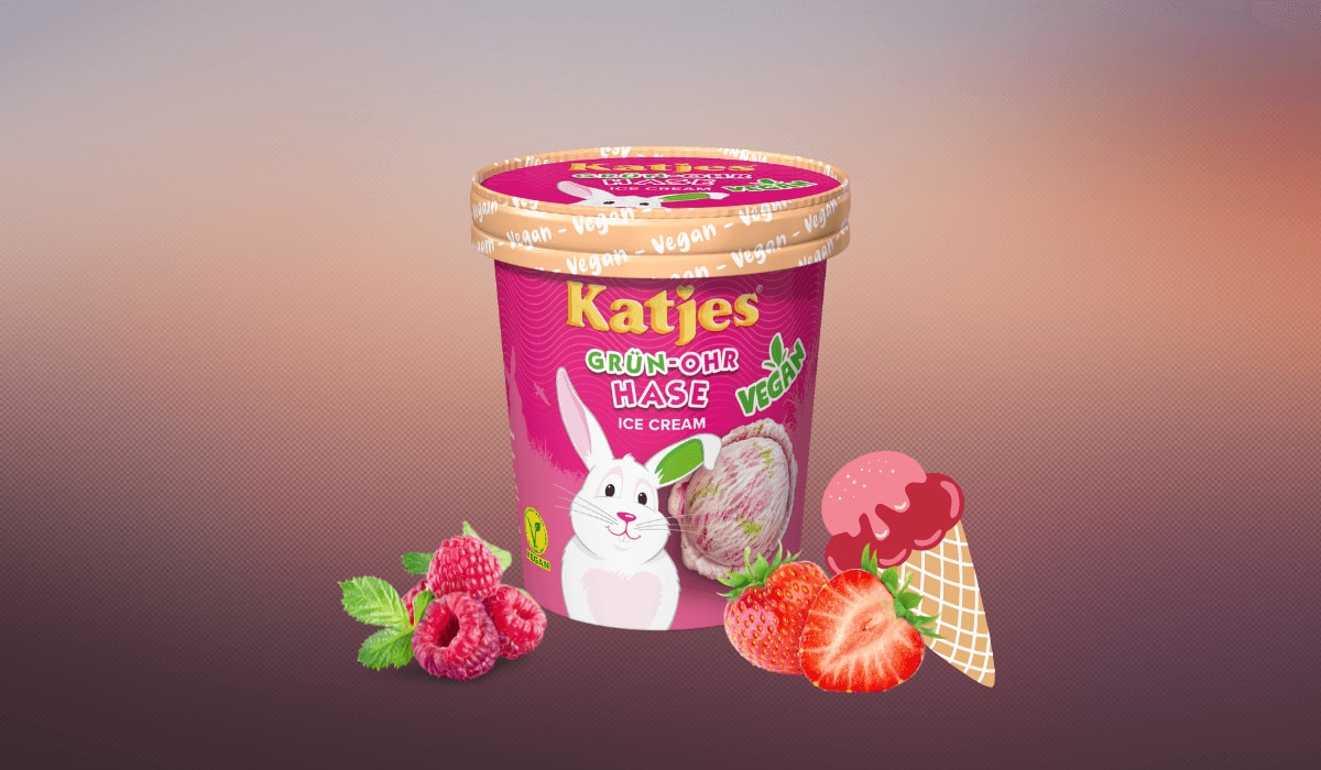 Grün-Ohr Hase Eis von Katjes vegan