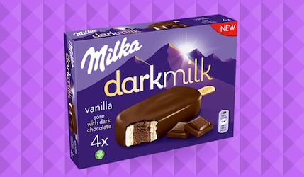 Milka Dark Milk Eis am Stiel: Es wird eistastisch