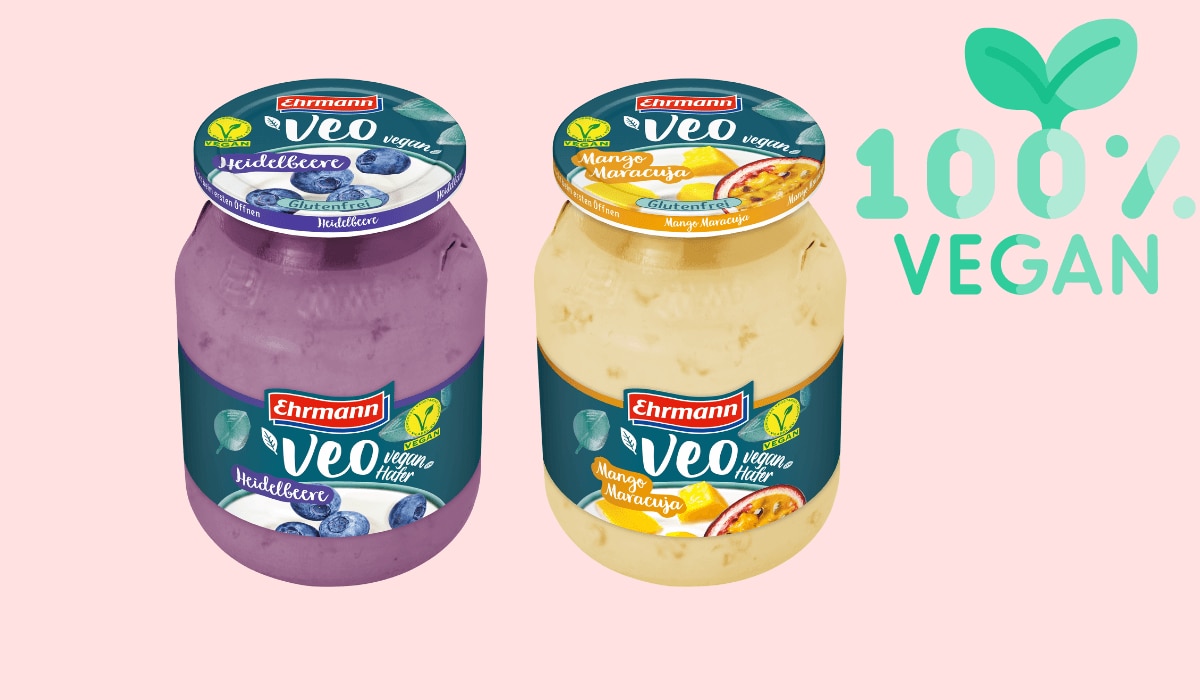 Ehrmann Veo: Veganer Joghurt in 2 Sorten