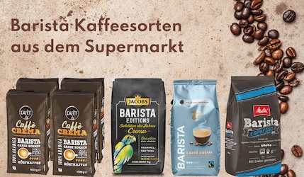 Barista Kaffeesorten im Supermarkt kaufen