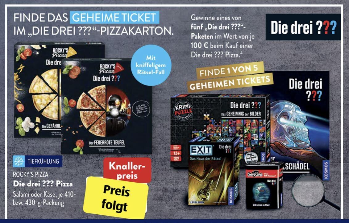 Die drei ??? Pizza bei ALDI