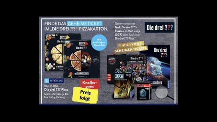 Die drei ??? Pizza bei ALDI - Finde das geheime Ticket in der Rocky's Pizza