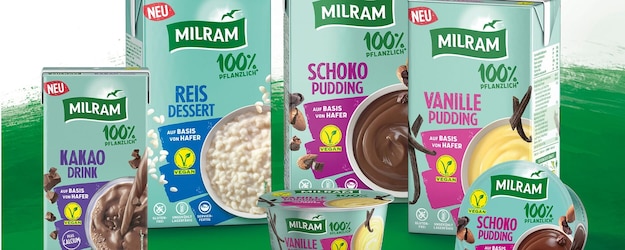 Milram vegan: Pudding, Kakaodrink und Reisdessert ohne tierische Zutaten