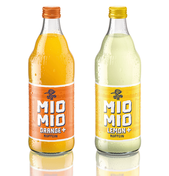 Mio Mio Sorten Orange und Koffein sowie Lemon und Koffein