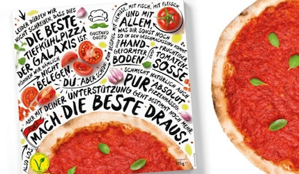 Vegane Tiefkühlpizza von Gustavo Gusto zum selber belegen