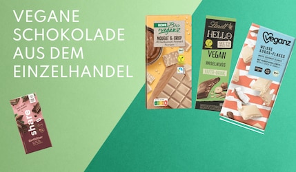 Vegane Schokolade bei EDEKA, REWE, Aldi, Lidl & Co entdecken