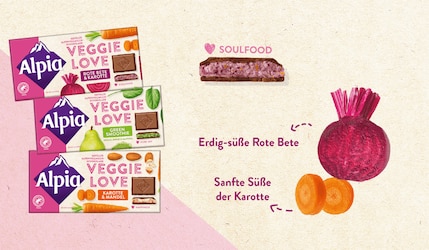 Alpia Veggie Love: Schokolade mit Gemüse